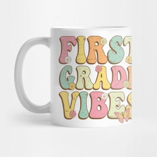 First Grade Vibes , 1st Grade Vibes , back to school Retro Vintage Mug